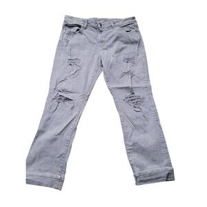 Men's Size 36x30 American Eagle Gray Destressed Jeans
